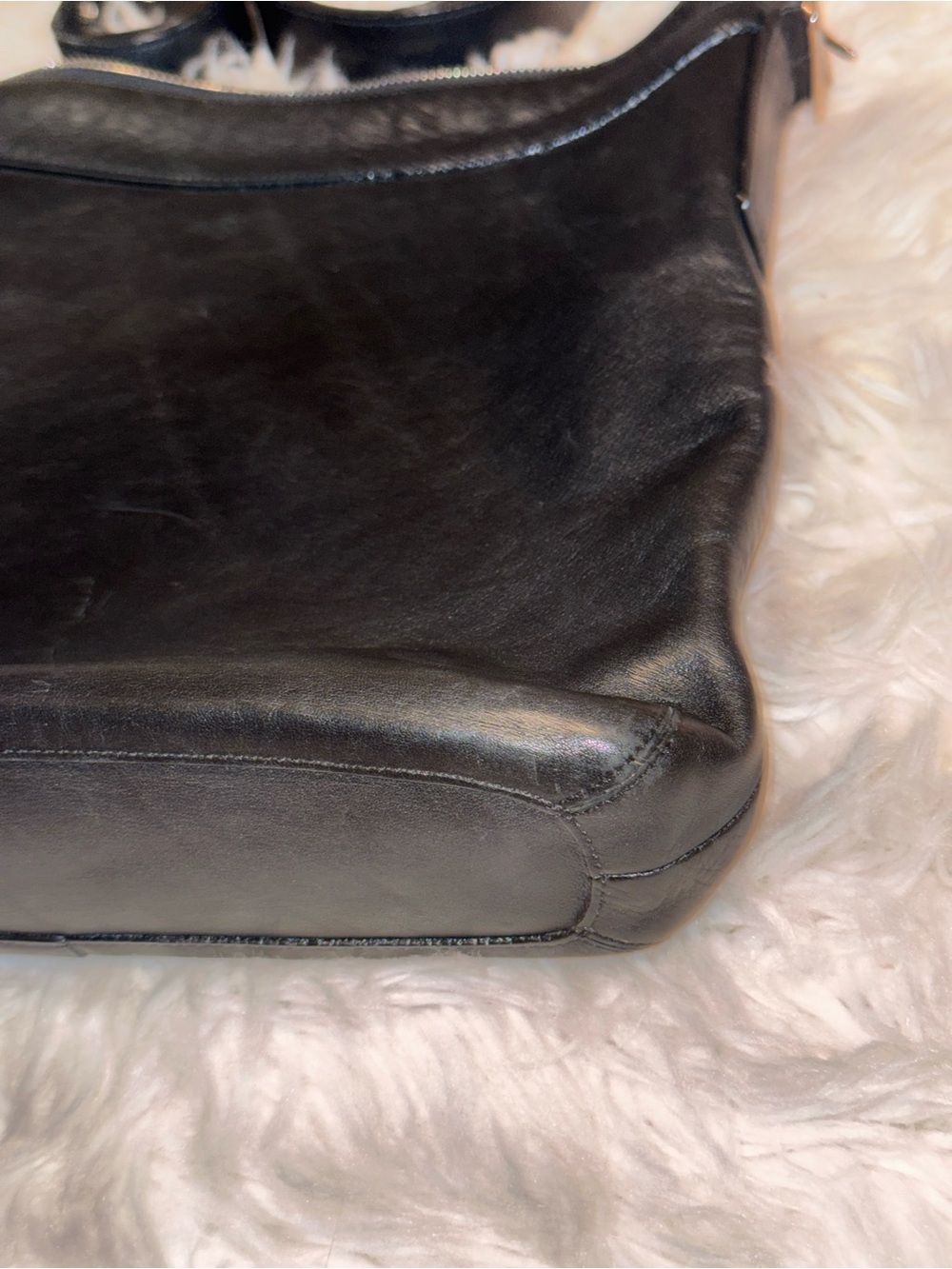 VINTAGE 2003 COACH LEGACY GALLERY SLIM DUFFLE 9188 BLACK LEATHER CROSSBODY - Picture 2 of 7